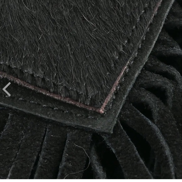 Bajalia Yamini Calf Hair Fringe Shoulder Bag - Picture 4 of 8